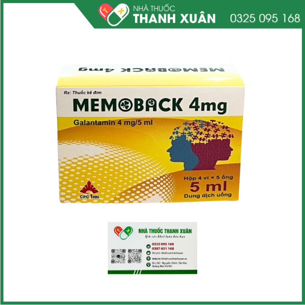 Memoback 4mg/5ml điều trị bệnh thần kinh ngoại vi